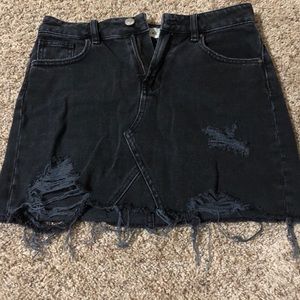 pacsun jean skirt